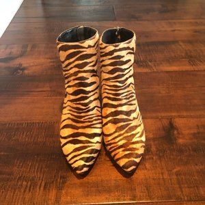 Dolce Vita Coltyn Bootie 7.5 Tiger Print Calf Hair